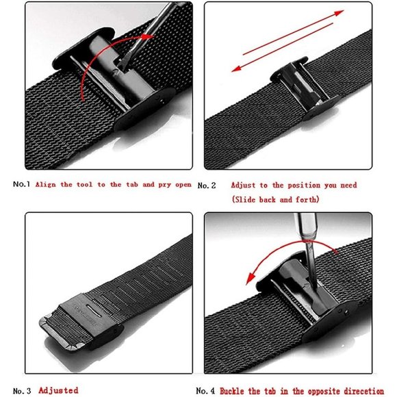 FIZILI Mens Thin Minimalist Waterproof Steel Mesh Band Wrist Watch - Picture 7 of 9